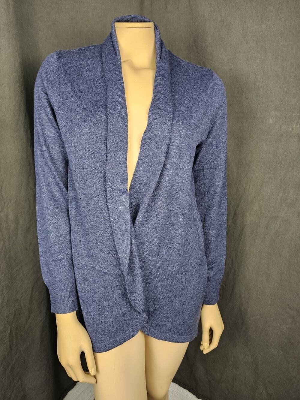 Ella Moss Cardigan Sweater Womens Small S Open Front Drape Knit Cozy Lightweight